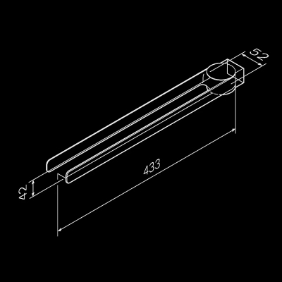 Вешалка для полотенец AM.PM Inspire 2.0 A50A32600 поворотная двойная хром