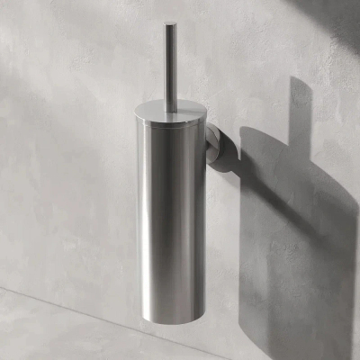 Ершик для унитаза AM.PM Sense L A7433600 с металлической настенной подставкой, сатин