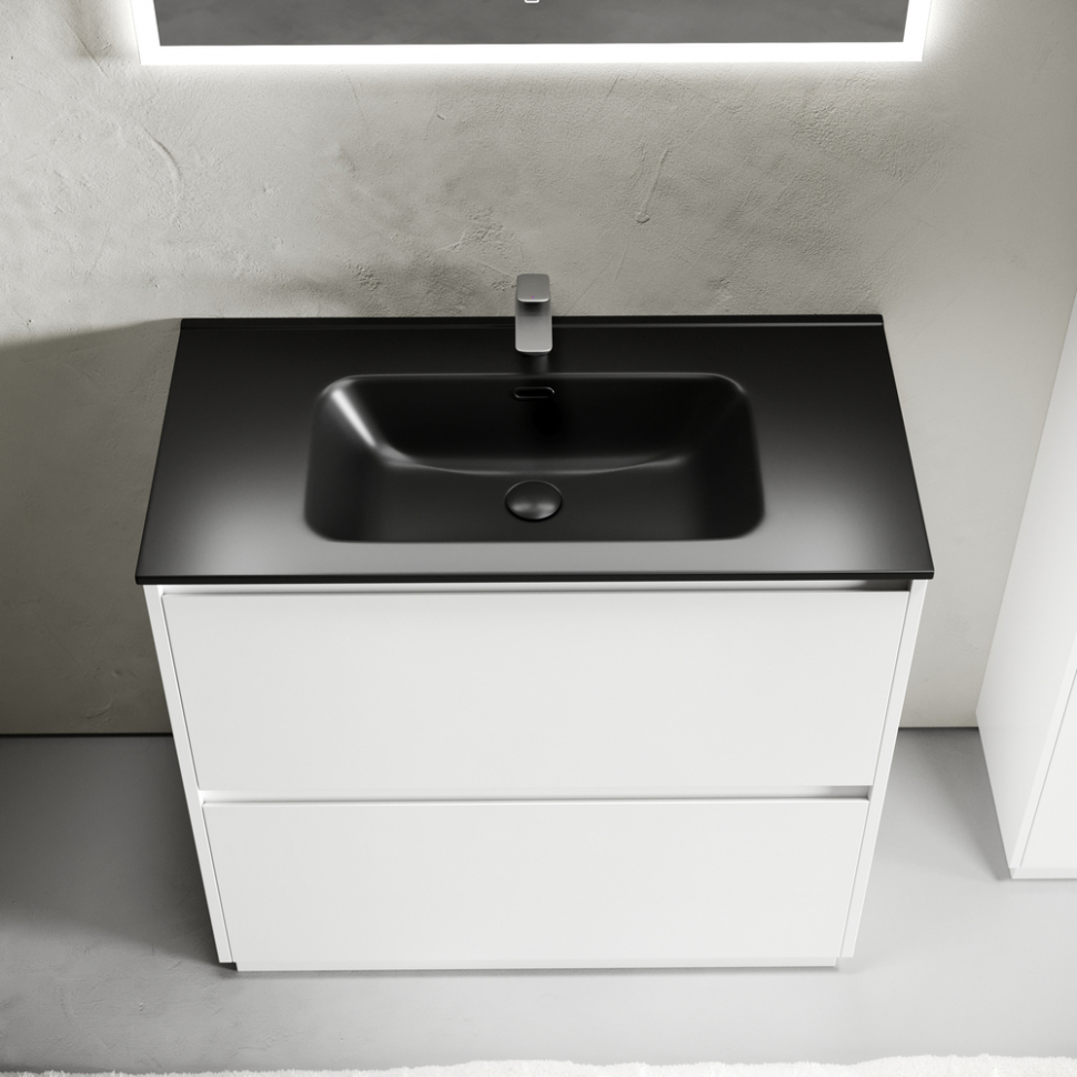 Тумба напольная под раковину SANCOS Libra Floor, белый глянец 890х450х840 мм, LB90FW