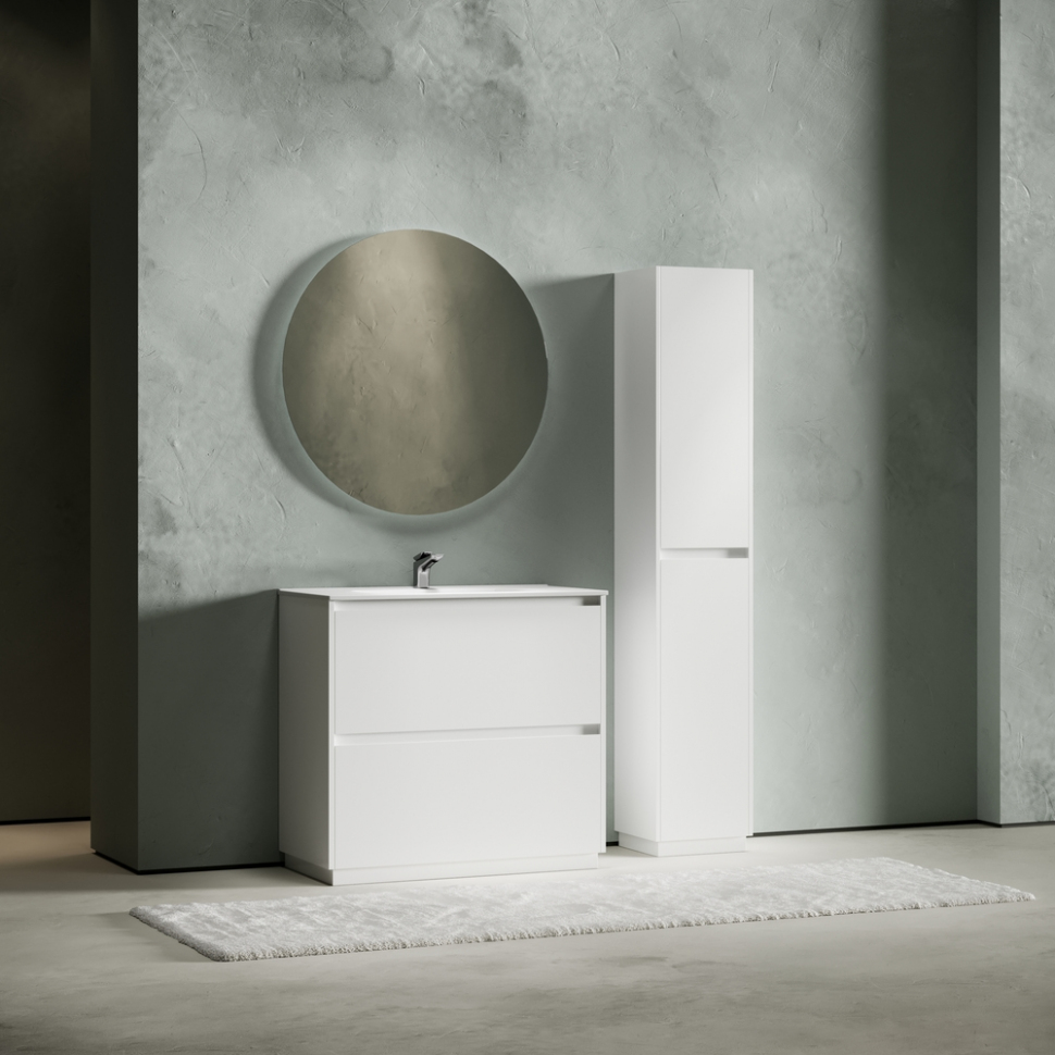 Тумба напольная под раковину SANCOS Libra Floor, белый глянец 890х450х840 мм, LB90FW