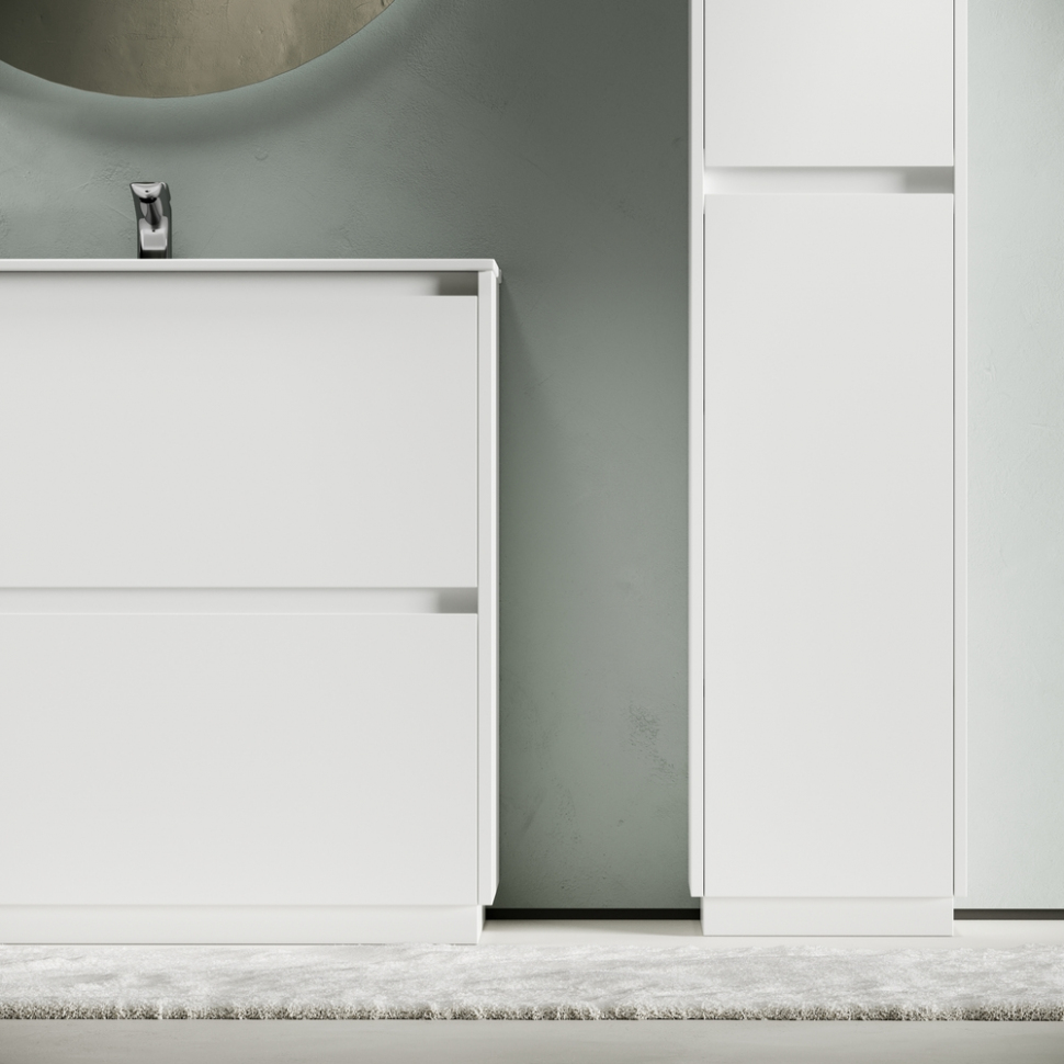 Тумба напольная под раковину SANCOS Libra Floor, белый глянец 890х450х840 мм, LB90FW