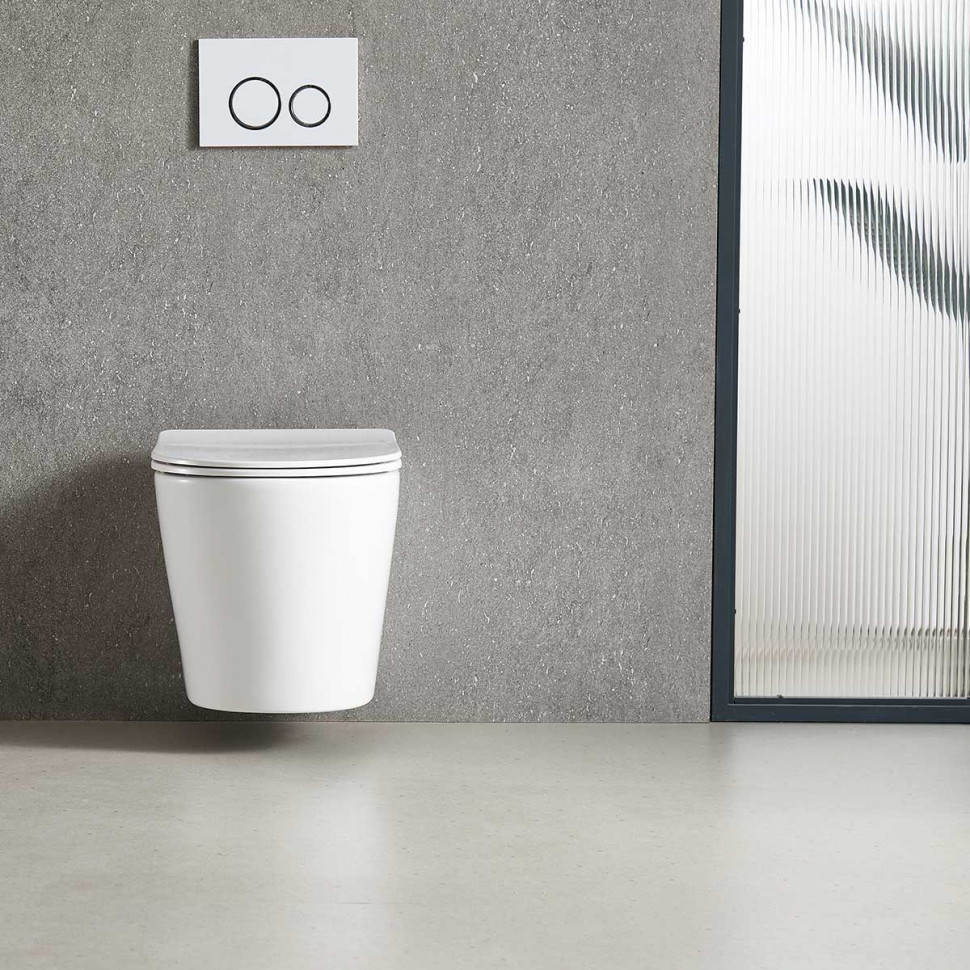 Унитаз подвесной Tornado Piatti VT1-11T, цвет белый, ультратонкое soft-close сиденье