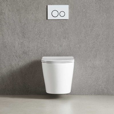 Унитаз подвесной Tornado Piatti VT1-11T, цвет белый, ультратонкое soft-close сиденье