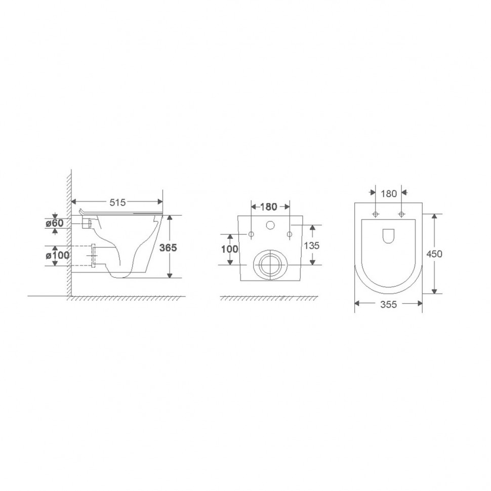 Унитаз подвесной Tornado Piatti VT1-11T, цвет белый, ультратонкое soft-close сиденье