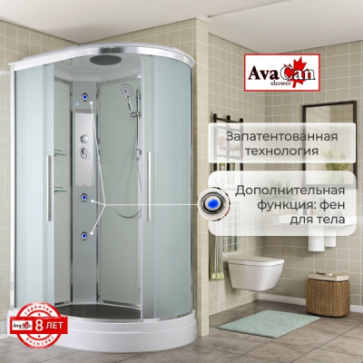 Душевая кабина AvaCan EM2811L 110x80 см стандартная