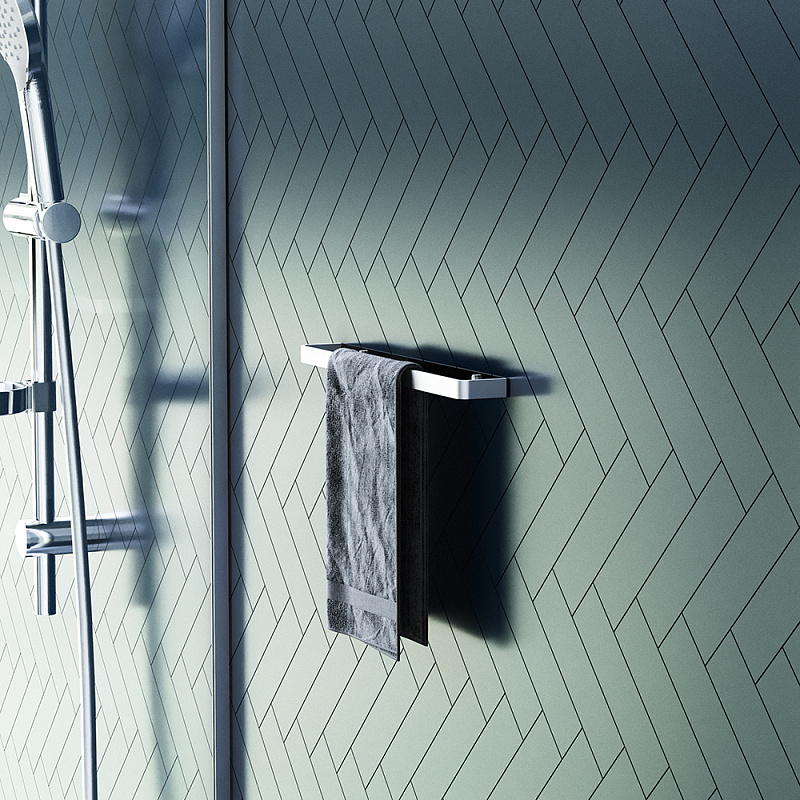 Вешалка для полотенец Damixa Jupiter DA77336400 двойная серебристая