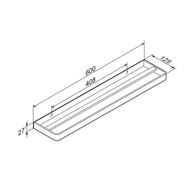 Вешалка для полотенец Damixa Jupiter DA77336400 двойная серебристая