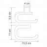 Держатель туалетной бумаги Wasserkraft Kammel K-8396WHITE