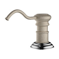 Дозатор Omoikiri OM-01-SA латунь/бежевый