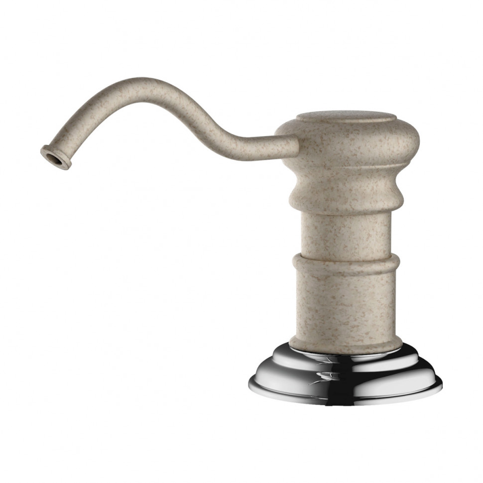 Дозатор Omoikiri OM-01-SA латунь/бежевый