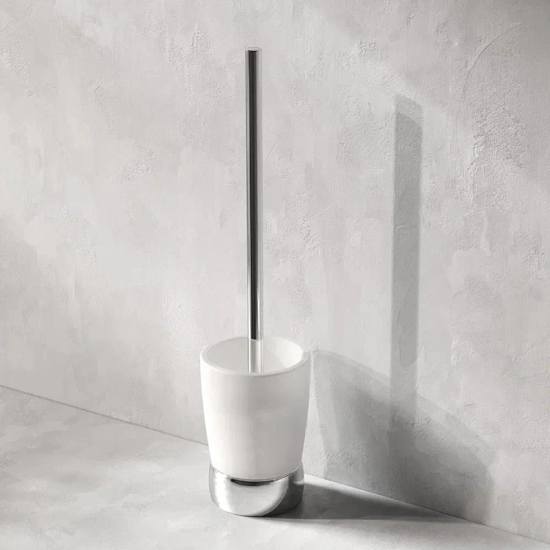 Ершик для унитаза AM.PM Sensation A3033200 со стеклянной напольной подставкой, хром