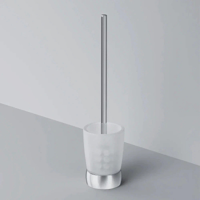 Ершик для унитаза AM.PM Sensation A3033200 со стеклянной напольной подставкой, хром