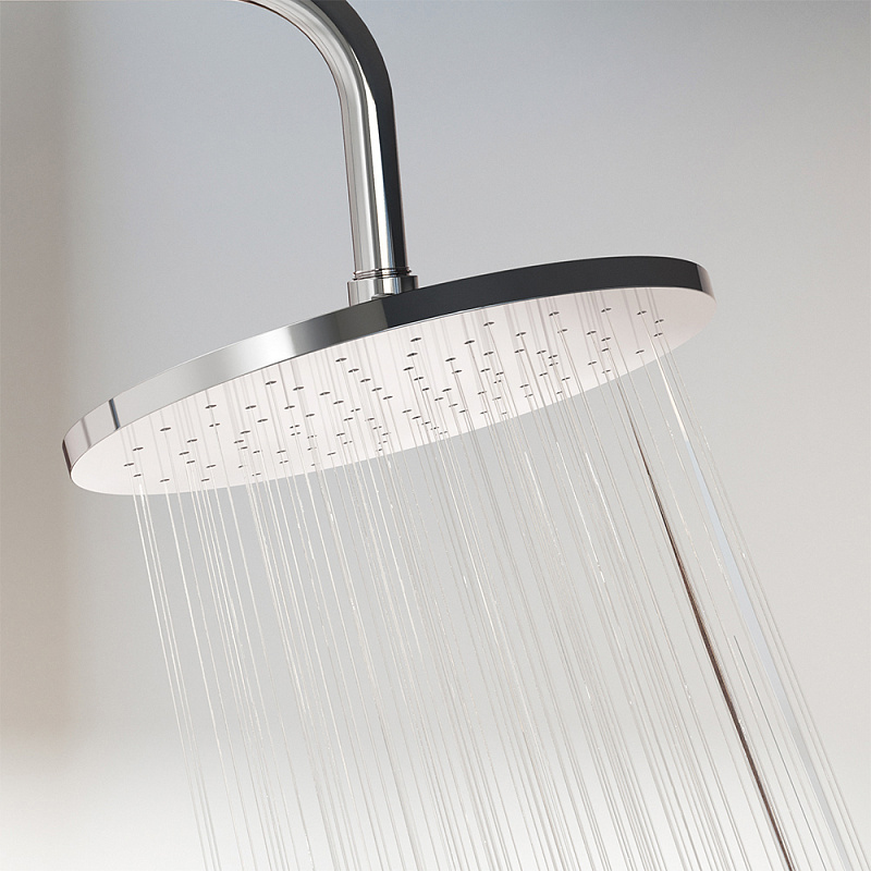 Душевая система Damixa Jupiter 977710000 стойка с тропическим душем, смесителем, хром