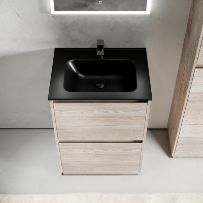 Тумба напольная под раковину SANCOS Libra Floor, дуб галифакс натуральный 590х450х840 мм, LB60FEG