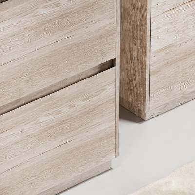 Тумба напольная под раковину SANCOS Libra Floor, дуб галифакс натуральный 590х450х840 мм, LB60FEG