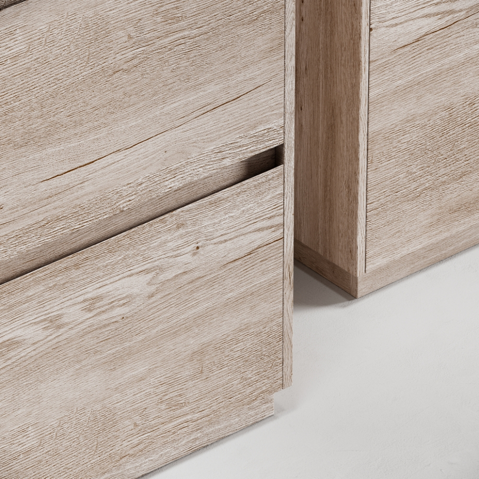 Тумба напольная под раковину SANCOS Libra Floor, дуб галифакс натуральный 590х450х840 мм, LB60FEG