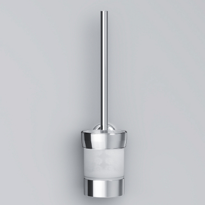 Ершик для унитаза AM.PM Like A8033400 со стеклянной настенной подставкой, хром