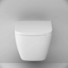 Унитаз подвесной безободковый с инсталляцией AM.PM Gem IS100201.901701 сиденьем микролифт, белой механ. клавишей
