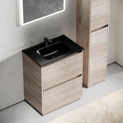 Тумба напольная под раковину SANCOS Libra Floor, дуб галифакс натуральный 690х450х840 мм, LB70FEG