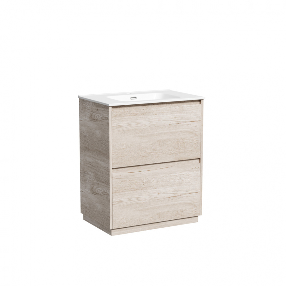 Тумба напольная под раковину SANCOS Libra Floor, дуб галифакс натуральный 690х450х840 мм, LB70FEG