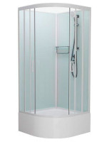 Душевая кабина Frank F400/2 White без крыши 100x100 см, 134009