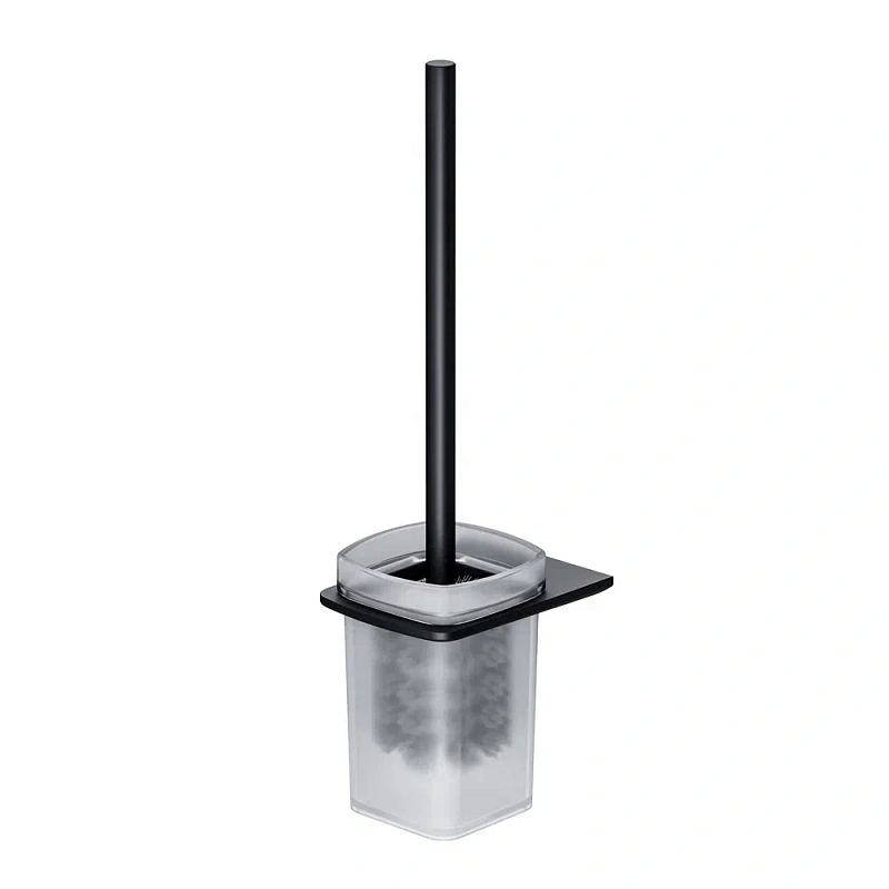 Ершик для унитаза AM.PM Inspire 2.0 A50A33422 со стеклянной настенной подставкой, черный