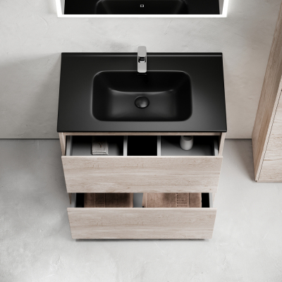 Тумба напольная под раковину SANCOS Libra Floor, дуб галифакс натуральный 790х450х840 мм, LB80FEG