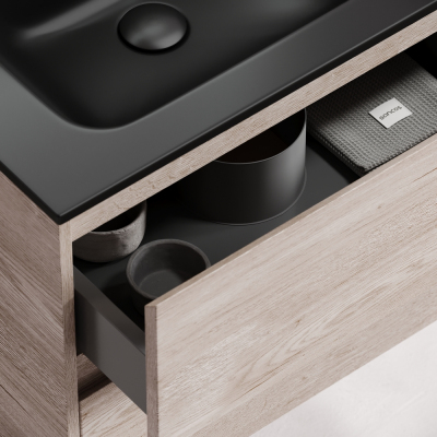 Тумба напольная под раковину SANCOS Libra Floor, дуб галифакс натуральный 790х450х840 мм, LB80FEG