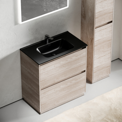 Тумба напольная под раковину SANCOS Libra Floor, дуб галифакс натуральный 790х450х840 мм, LB80FEG