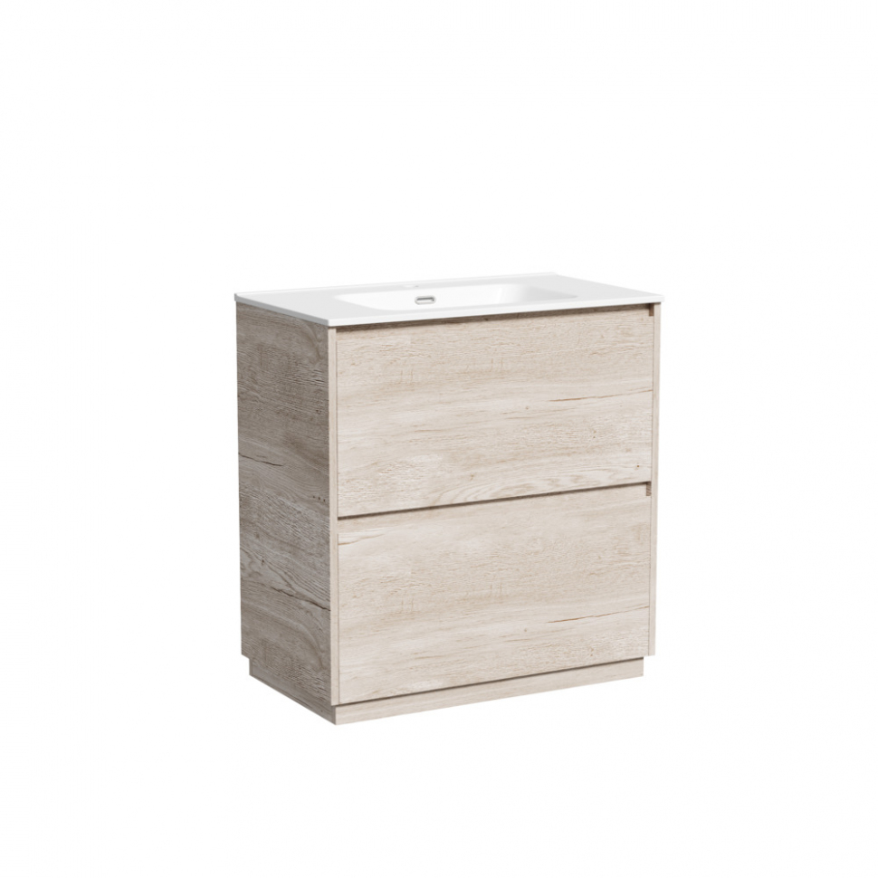 Тумба напольная под раковину SANCOS Libra Floor, дуб галифакс натуральный 790х450х840 мм, LB80FEG