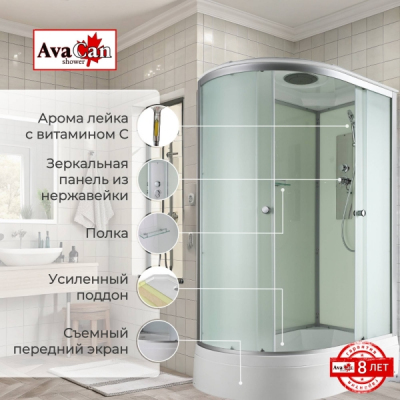 Душевая кабина AvaCan D3012R 120x80 см стандартная