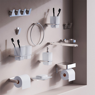 Ершик для унитаза AM.PM Inspire 2.0 A50A33400 со стеклянной настенной подставкой, хром