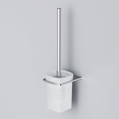 Ершик для унитаза AM.PM Inspire 2.0 A50A33400 со стеклянной настенной подставкой, хром