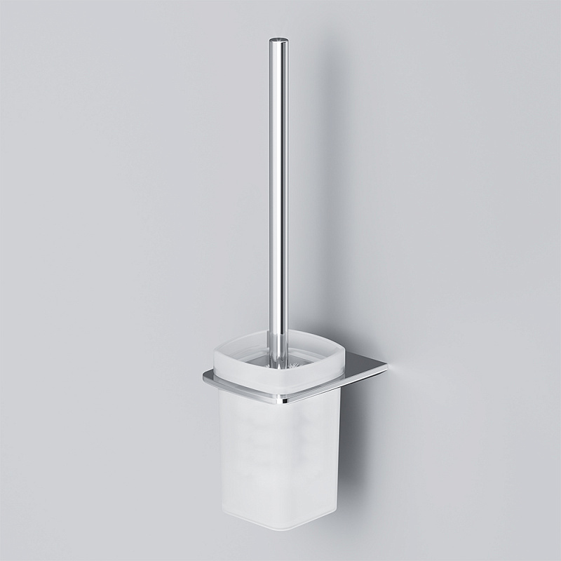Ершик для унитаза AM.PM Inspire 2.0 A50A33400 со стеклянной настенной подставкой, хром