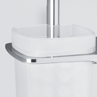 Ершик для унитаза AM.PM Inspire 2.0 A50A33400 со стеклянной настенной подставкой, хром