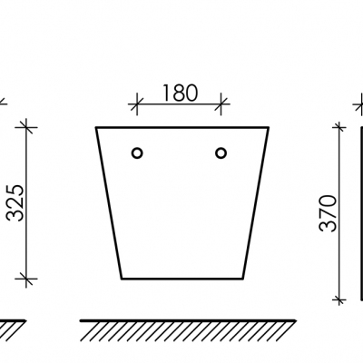 Подвесное биде CERAMICANOVA Forma CN3010