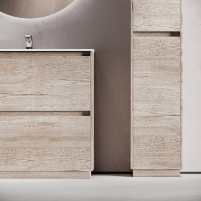 Тумба напольная под раковину SANCOS Libra Floor, дуб галифакс натуральный 890х450х840 мм, LB90FEG