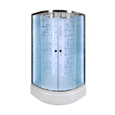 Душевая кабина DTO EM 2710 N LED с гидромассажем (100x100)