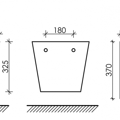 Подвесное биде CERAMICANOVA Forma CN3012