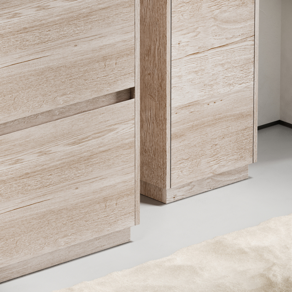 Тумба напольная под раковину SANCOS Libra Floor, дуб галифакс натуральный 990х450х840 мм, LB100FEG