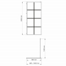 Душевая перегородка Wasserkraft Glan 66W44