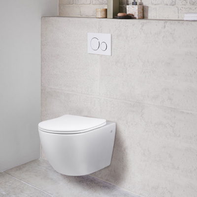 Унитаз подвесной Globo VT1-14 безободковый , ультратонкое soft-close сиденье