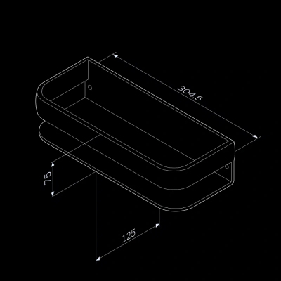 Полка в ванную AM.PM Sensation A3034800 хром