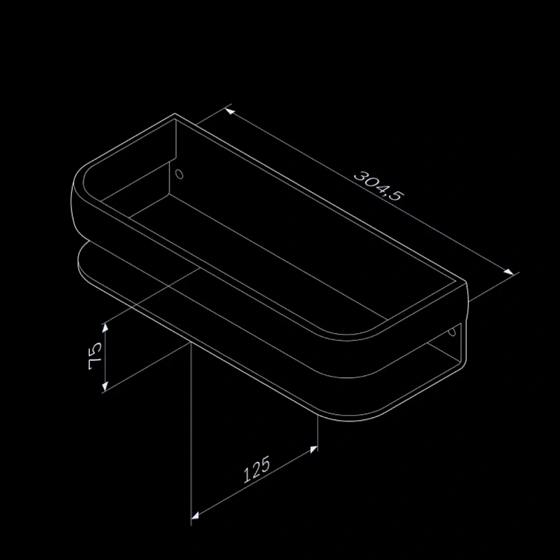 Полка в ванную AM.PM Sensation A3034800 хром