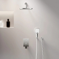 Встраиваемая душевая система Damixa Gala 953520000 хром: тропический верхний душ, ручной душ