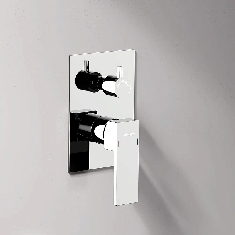 Встраиваемая душевая система Damixa Gala 953520000 хром: тропический верхний душ, ручной душ