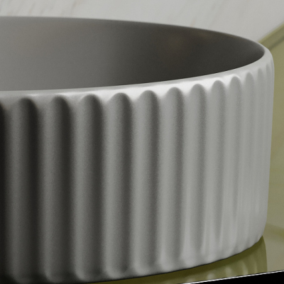 Умывальник CERAMICANOVA Element чаша накладная круглая (цвет Антрацит Матовый) CN6057MH