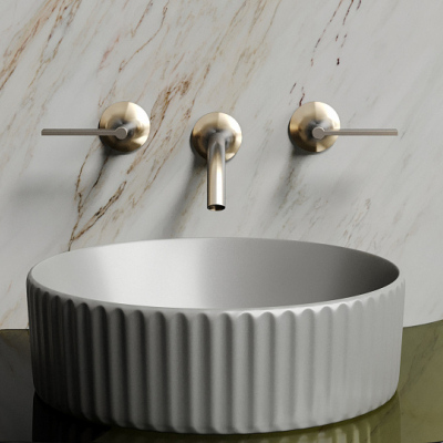 Умывальник CERAMICANOVA Element чаша накладная круглая (цвет Антрацит Матовый) CN6057MH