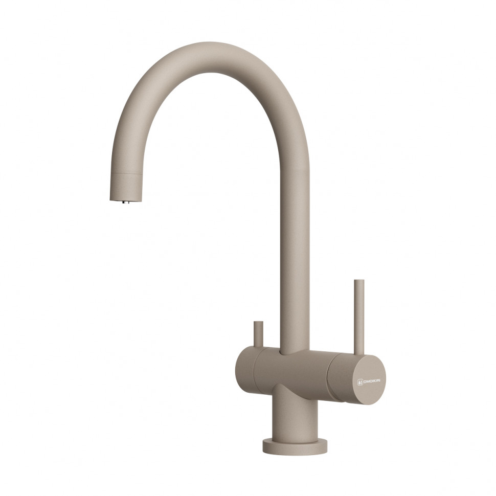 Смеситель для кухни Omoikiri Yamada-P-SA латунь/бежевый, 4974286