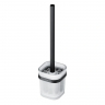 Ершик для унитаза AM.PM Func A8F33322 со стеклянной настенной подставкой, черный